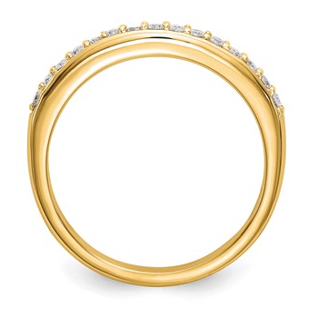 14k Yellow Gold Wedding Band Mounting — alternate view
