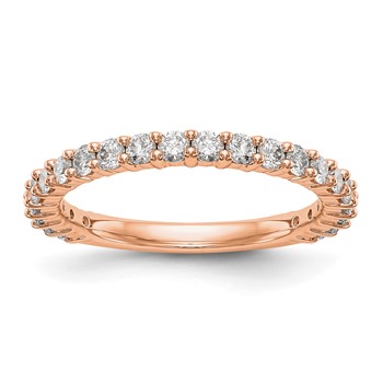 14k Rose Gold Wedding Band Mounting