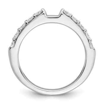 14K White Gold Peg Set Engagement Ring Mounting — alternate view