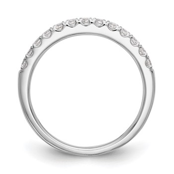 14k White Gold Wedding Band Mounting — alternate view