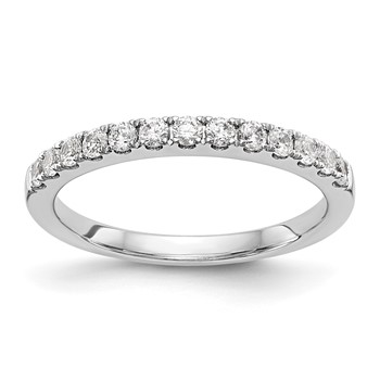 14k White Gold Wedding Band Mounting