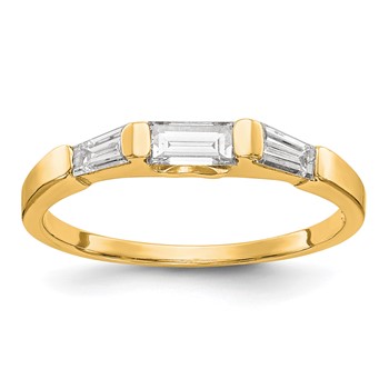 14K Diamond Wedding Band