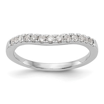 14K White Gold 1/3 carat Diamond Complete Wedding Band