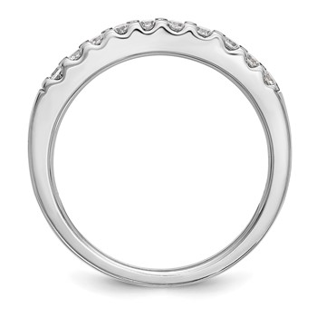 14K White Gold 1/3 carat Wedding Band Mounting — alternate view