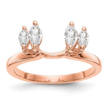 14K Rose Gold Wrap Mounting