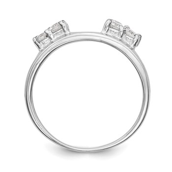 14K White Gold Wrap Mounting — alternate view