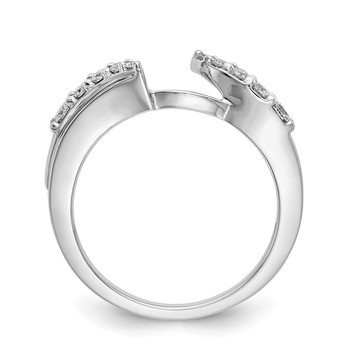 14K White Gold Diamond Wrap — alternate view