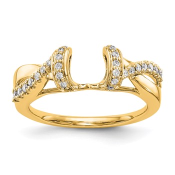 14K Yellow Gold Diamond Wrap
