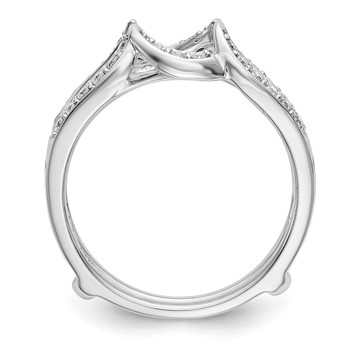14K White Gold 1/3 carat Diamond Complete Ring Guard — alternate view