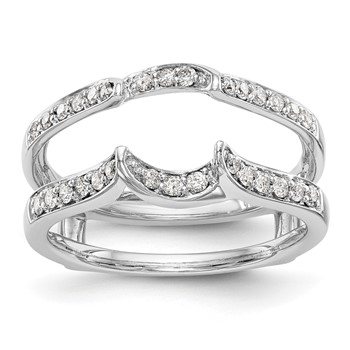 14K White Gold 1/3 carat Diamond Complete Ring Guard