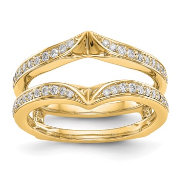 14K Yellow Gold Diamond Guard, blank, mtg only