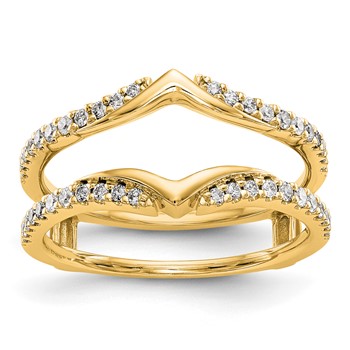 14K Yellow Gold Diamond Guard