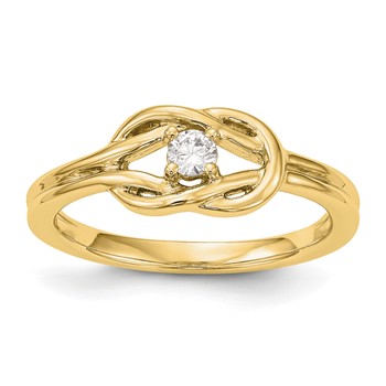 14K Yellow Gold Promise/Engagement Ring Mounting