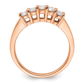 14kr 5-Stone Diamond Band Mounting — alternate view