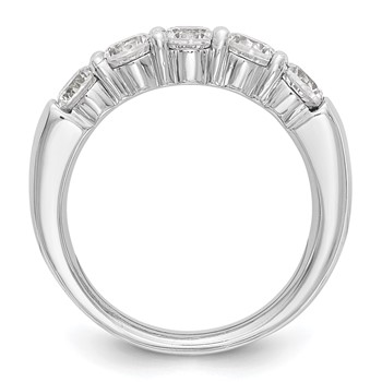 Platinum 5-Stone Diamond Band Mounting — alternate view