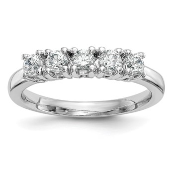 Platinum 5-Stone Diamond Band Mounting