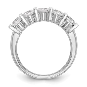 Platinum 5-Stone Diamond Band Mounting — alternate view