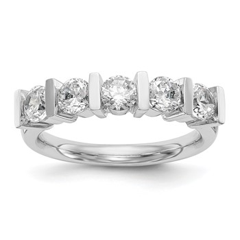 Platinum 5-Stone Diamond Band Mounting