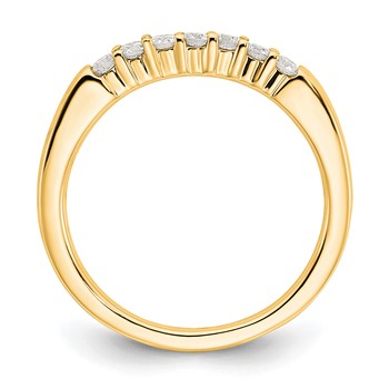 14K Yellow Gold 7-Stone Diamond Band Mounting — alternate view