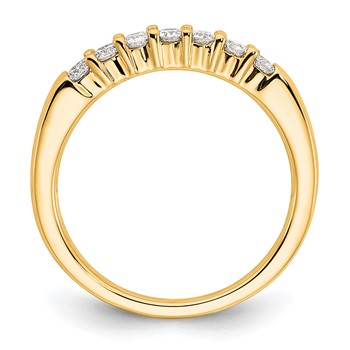14K Yellow Gold 7-Stone Diamond Band Mounting — alternate view