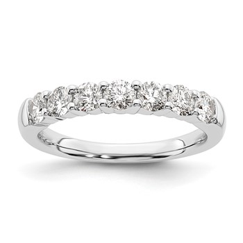 18Kt White Gold 7-Stone Diamond Band Mounting