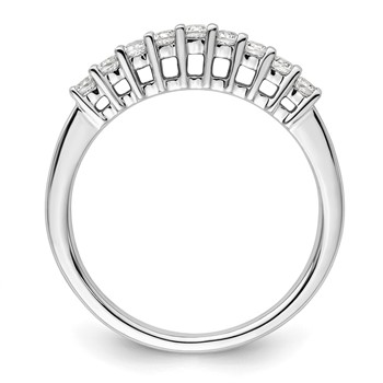 14K White Gold 9-Stone Shared Prong (Holds 9-2.0mm Round) Diamond Band Mounting — alternate view