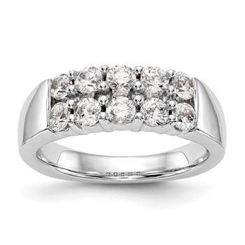 14K White Gold Band Mounting