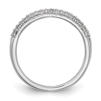 "14K White Gold Micro Pave (Holds 20-1.0, 38-0.9mm Round) Diamond Band Mounting" — alternate view