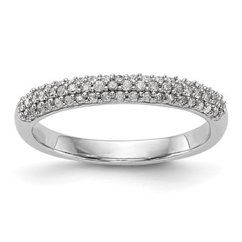 "14K White Gold Micro Pave (Holds 20-1.0, 38-0.9mm Round) Diamond Band Mounting"