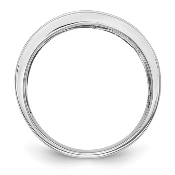 14K White Gold Micro Pave 1 carat Complete Diamond Band — alternate view