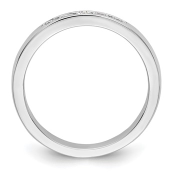 14k White Gold 5-Stone (Holds 5-2.4mm Round) Channel Band Mounting (Closed) — alternate view