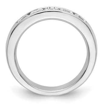 14k White Gold 5-Stone (Holds 5-3.7mm Round) Channel Band Mounting (Closed) — alternate view