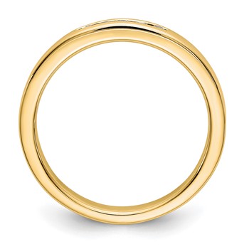14k Yellow Gold 5-Stone (Holds 5-1.6mm Round) Channel Band Mounting (Closed) — alternate view