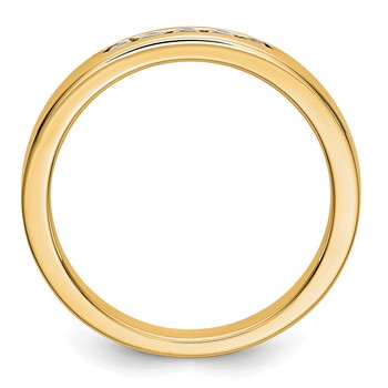 14k Yellow Gold 5-Stone (Holds 5-1.9mm Round) Channel Band Mounting (Closed) — alternate view