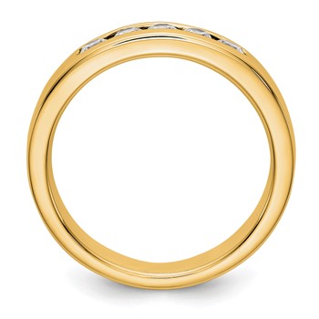 14k Yellow Gold 5-Stone (Holds 5-2.6mm Round) Channel Band Mounting (Closed) — alternate view