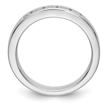 14k White Gold 5-Stone (Holds 5-2.9mm Round) Channel Band Mounting (Closed) — alternate view