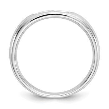 14K White Gold 5-Stone (Holds 5-1.6mm Round) Closed Channel Band Mounting — alternate view