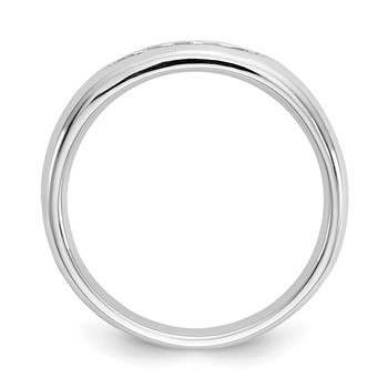 14K White Gold 5-Stone (Holds 5-1.9mm Round) Closed Channel Band Mounting — alternate view