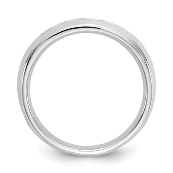 14K White Gold 5-Stone (Holds 5-2.5mm Round) Open Channel Band Mounting — alternate view