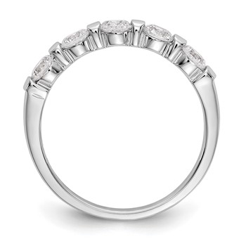 PLatinum 5-Stone Diamond Band Mounting — alternate view