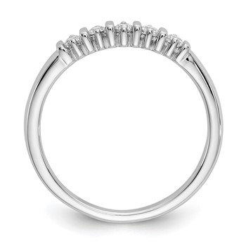 14K White Gold 5-Stone Prong-set (Holds 5-2.1mm Round) Diamond Band Mounting — alternate view