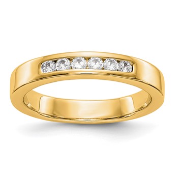 14ky 6-2.1mm Stone  Closed Channel Band Mounting