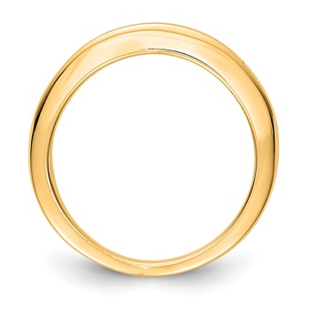 14K Yellow Gold 7-Stone Diamond Channel Band Mounting — alternate view