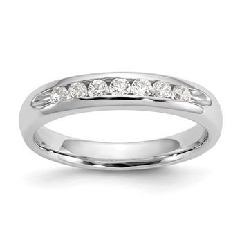 14K White Gold 7-Stone (Holds 7-2.1mm Round) Channel Band Mounting
