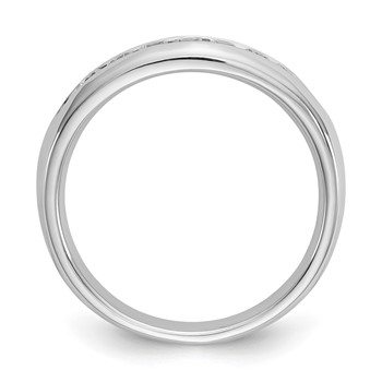 14K White Gold 7-Stone (Holds 7-2.3mm Round) Channel Band Mounting — alternate view
