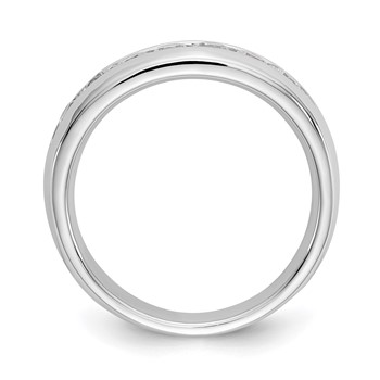 Platinum 7-Stone Diamond Channel Band Mounting — alternate view