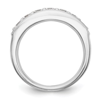 14K White Gold 7-Stone (Holds 7-2.9mm Round) Channel Band Mounting — alternate view