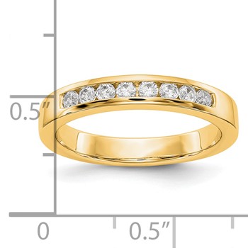 14ky 8-2.1mm Stone Closed Channel Band Mounting — alternate view