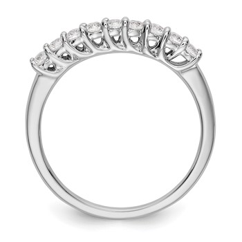14K White Gold 9-Stone Shared Prong (Holds 9-2.0mm Round) Diamond Band Mounting — alternate view