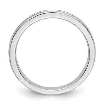 14k White Gold 9-Stone (Holds 9-1.9mm Round) Channel Band Mounting (Closed) — alternate view